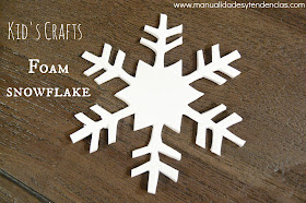 Foam snowflake