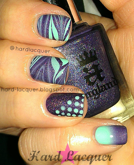 watermarble dotting gradient