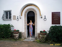 The main door of Villa San Michele (collage)