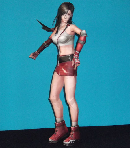 Dissidia 012 Final Fantasy Tifa Papercraft Enforcer Outfit