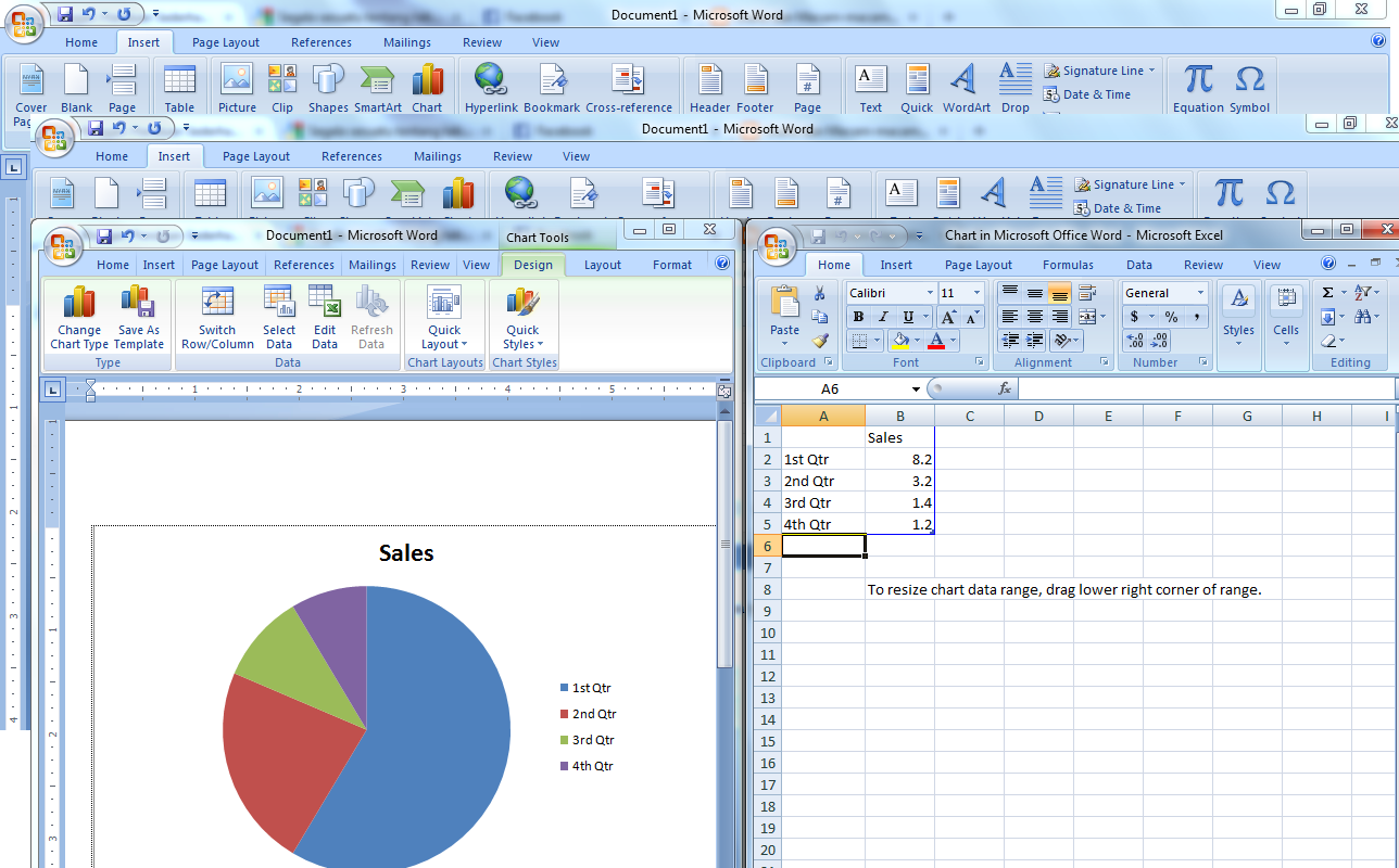  2007: Cara Membuat Grafik Lingkaran di Microsoft Office Word 2007