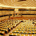 EMPTY SEAT NUMBER 666 IN THE EUROPEAN PARLIAMENT.