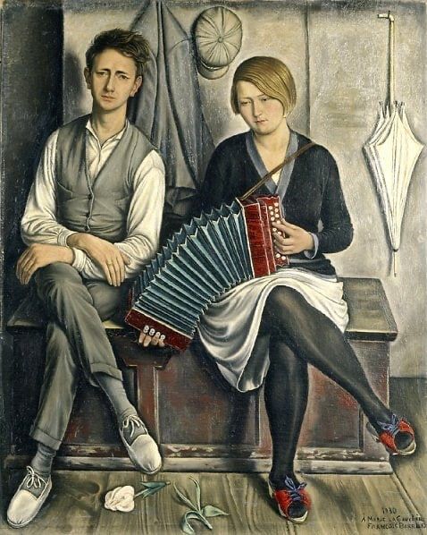«Le Malcontent», Oil on canvas, c.1930 by François-Emile Barraud (1899-1934)