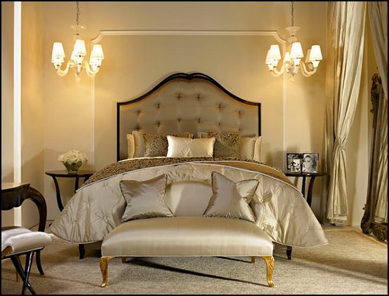 Hollywood glam style bedrooms - vintage glam - old style Hollywood ...
