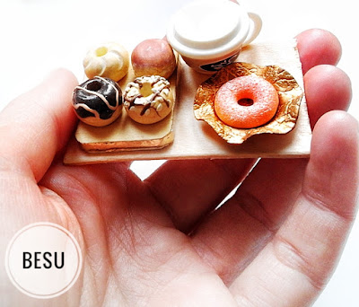 Miniatury na Tłusty Czwartek/Miniature donuts for Sylvanian Families on Donuts Day 2018