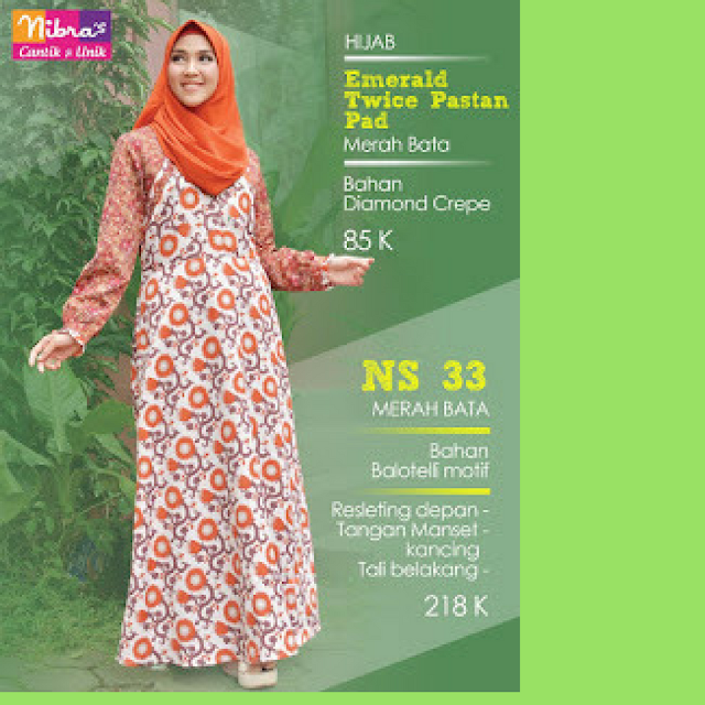 Agen Resmi Jualan Baju Gamis Nibras TerbaruHarga Diskon Termurah