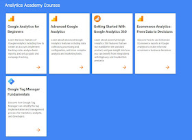Google Analytics Academy目前共有五項課程