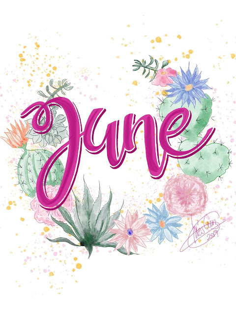 june_Brush_lettering_phone_screensaver