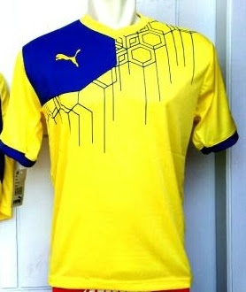 Desain Jersey Futsal Puma Warna Kuning Costum