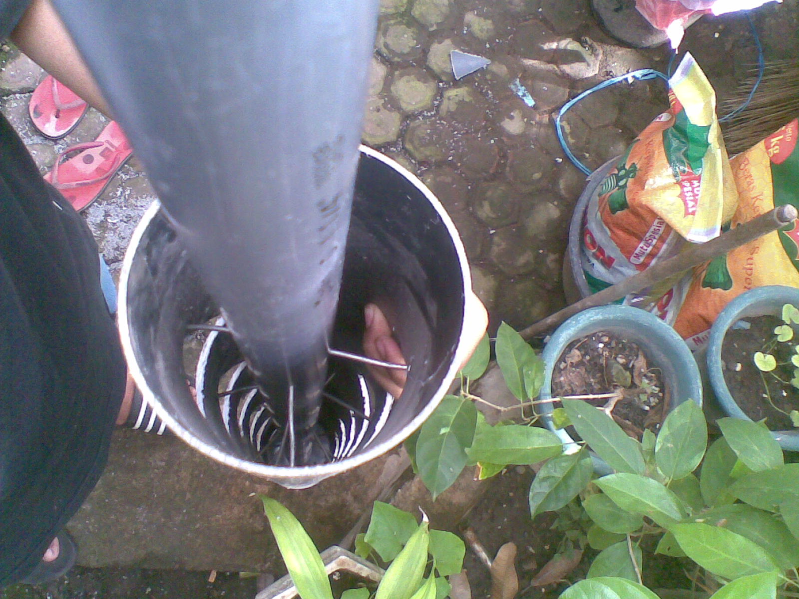 Aku dan Pertanian Organik Ku Cara membuat Pot  Susun 