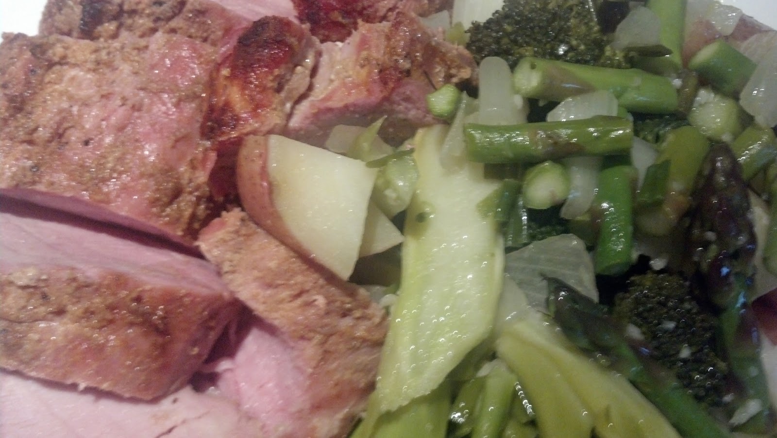 The Grilling Greek: Grilled Pork Tenderloin with Foil Wrapped Vegetables