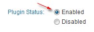 enabled plugin