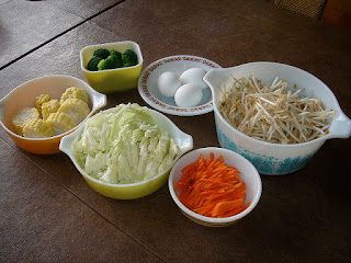 Japanese ramen ingredients