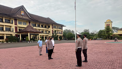 Bidpropam Polda Banten Awasi Kegiatan Serah Terima Tugas Piket di Polda Banten