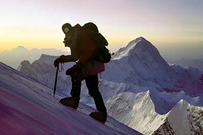 Indonesian Climber On Mount Elbrus