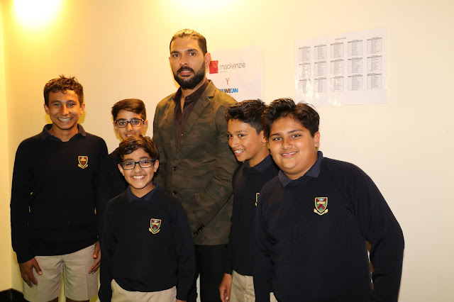 Yuvraj Singh gives motivational talk at London Charity Event