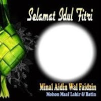 gambar dp bbm selamat idul fitri makan ketupat