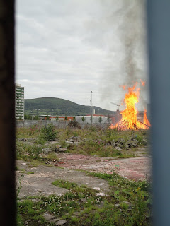 Monarch Street/Donegall Road bonfire