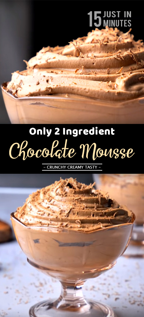 Only 2 Ingredient Chocolate Mousse Recipe Just In 15 Minutes