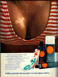 propaganda bronzeador Wella - 1971