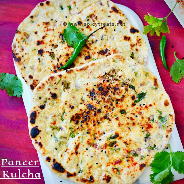 Stove Top Paneer Kulcha Recipe