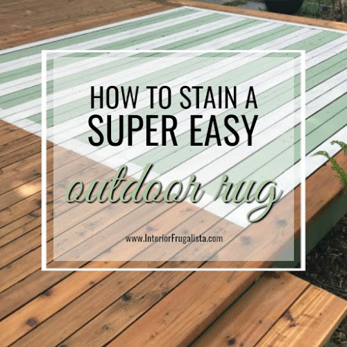 How To Stain An Outdoor Area Rug On A Wood Deck