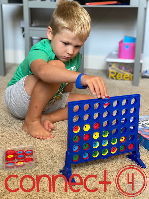 Composing and decomposing numbers with Connect 4 game