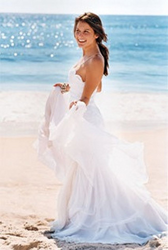 beach wedding dresses