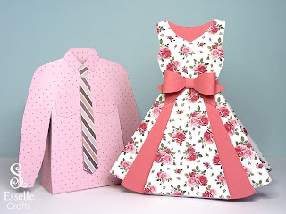 Shirt and Dress Favour Boxes by Esselle Crafts