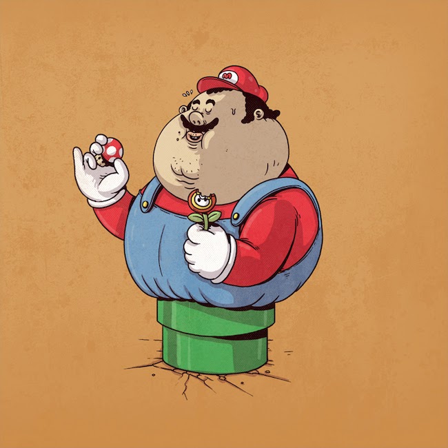 Fat Super Hero Gemuk - Fat Mario Bross