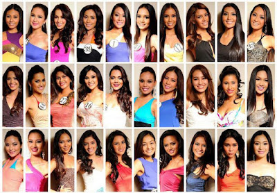 The candidates: Binibining Pilipinas 2012