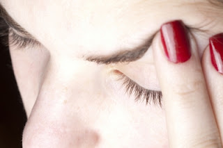 Woman looking stressed