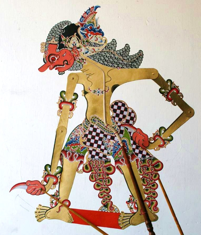 Gambar Wayang Kulit Purwa Gaya Surakarta Simpingan Kanan 