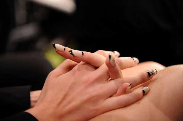 the moon manicure. a the moon manicure that#39;s