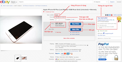 Hướng dẫn chi tiết khi Order hàng Ebay ship về VN mới nhất