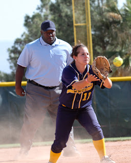 Mariah Faifer fields a throw at second base