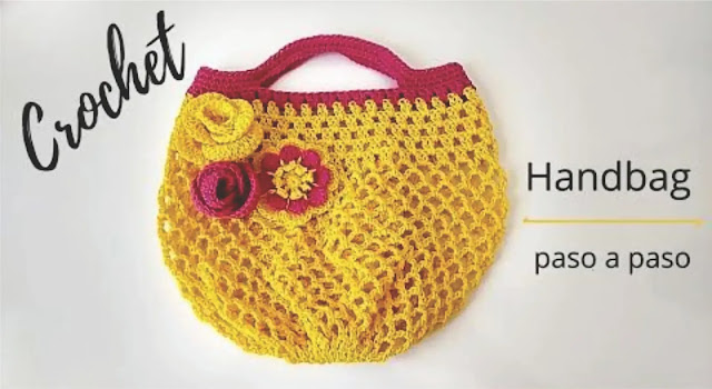 Cómo tejer un bolso handbag a crochet fácil y rápido