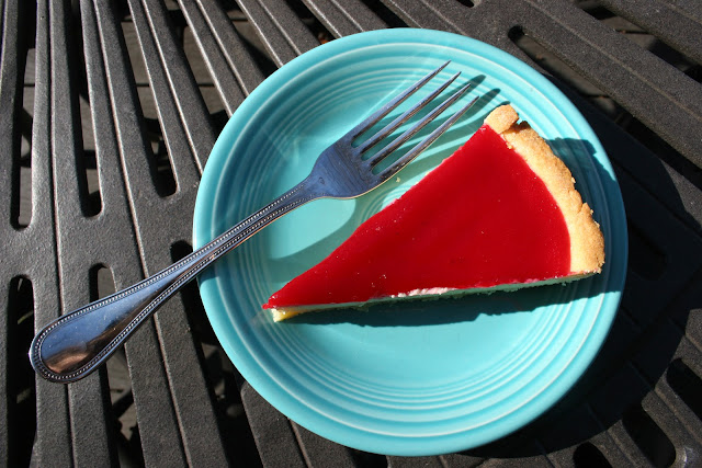 Cranberry Goat Cheese Tart with Almond Shortbread Crust 