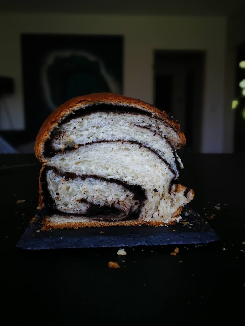Chocolate brioche bread or “Cozonac”