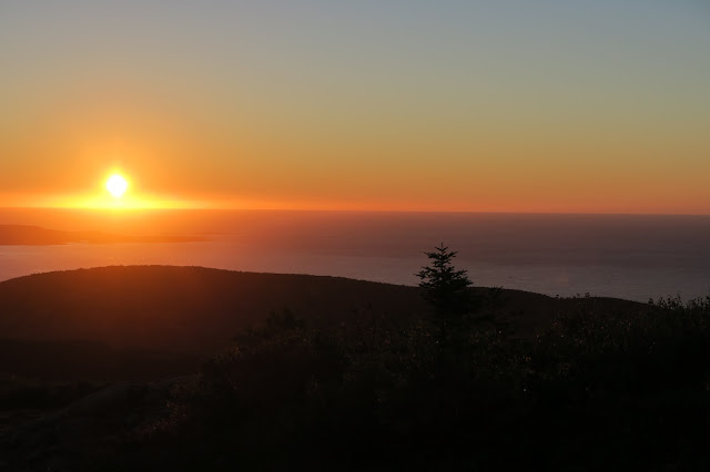 Sunrise Cadillac Mountain, Acadia National Park, Maine USA