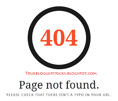 How to make Beautiful Custom 404 error page in Blogger 