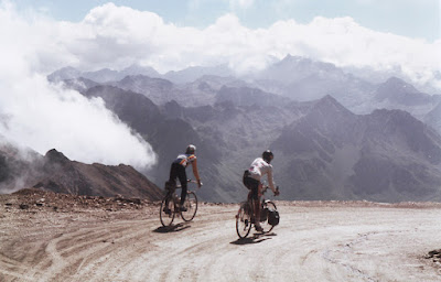 Me and Giles in the Pyrenees, 1990, photo taken by Rob