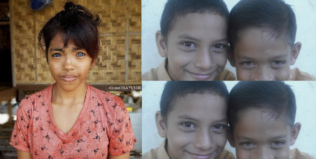 Foto Cewek Mata Biru Di Indonesia Menjadi Viral Karena Warga ini Sangat Jarang Dilihat