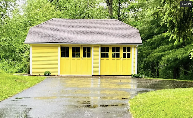 yellow Sears garage