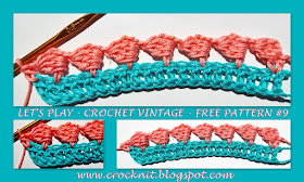 free crochet patterns, how to crochet, vintage crochet, sideways stitch,