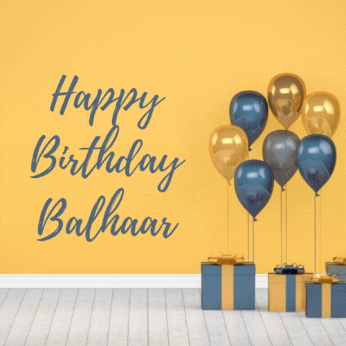 Happy Birthday Balhaar (Animated gif)