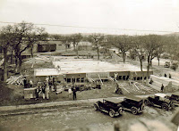 US Post Office Kerrville Texas under construction 1936