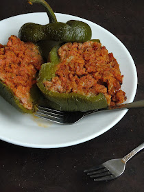 Minced Meat Stuffed Bellpeppers