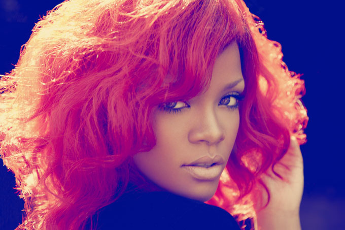 rihanna red hair dye. rihanna red hair color.