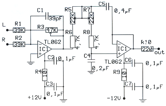 Basic Of Electronics: Low pass filter - subwoofer circuit